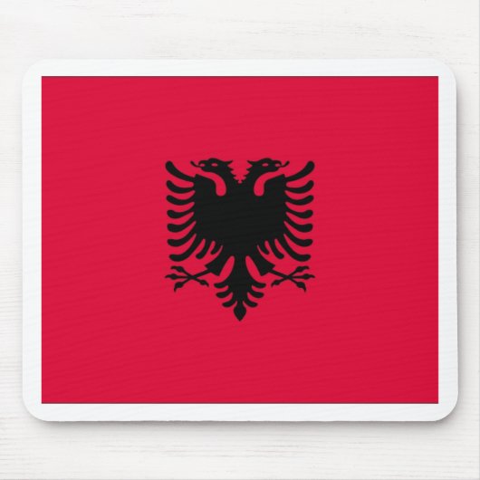 albanische Flagge Mousepad (Vorne)