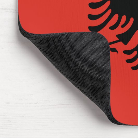 albanische Flagge Mousepad (Ecke)