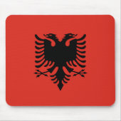 albanische Flagge Mousepad (Vorne)
