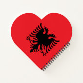 albanische Flagge Notizblock (Rückseite)