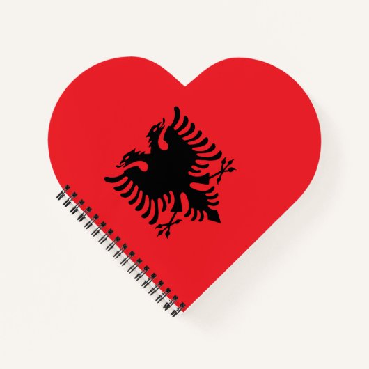 albanische Flagge Notizblock (Vorderseite)