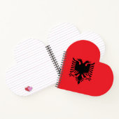 albanische Flagge Notizblock (Innenseite)