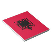 albanische Flagge Notizblock (angewinkelt)