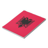 albanische Flagge Notizblock (Rotiert)