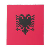 albanische Flagge Notizblock (Vorderseite)