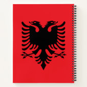 albanische Flagge Notizblock (Rückseite)