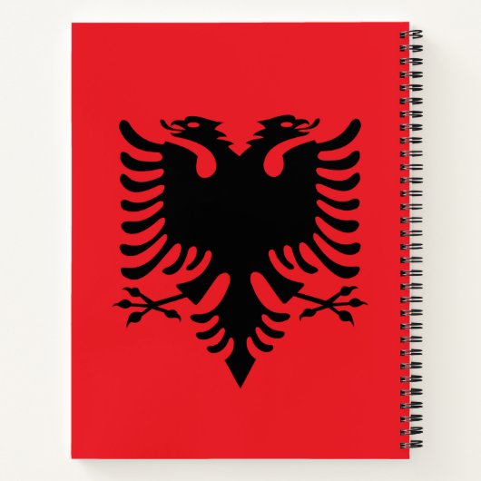 albanische Flagge Notizblock (Rückseite)