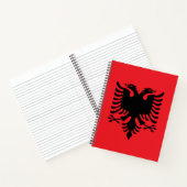 albanische Flagge Notizblock (Innenseite)