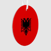 albanische Flagge Ornament (Vorderseite)
