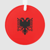 albanische Flagge Ornament (Rückseite)