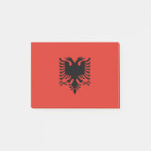 albanische Flagge Post-it Klebezettel (Vorderseite)