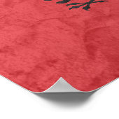 albanische Flagge Poster (Ecke)