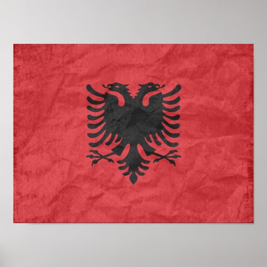 albanische Flagge Poster (Vorne)