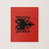 albanische Flagge Puzzle (Vertikal)
