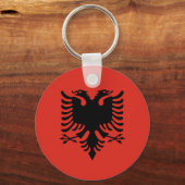 albanische Flagge Schlüsselanhänger (Vorderseite)