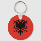 albanische Flagge Schlüsselanhänger (Rückseite)