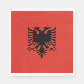 albanische Flagge Serviette (Vorderseite)