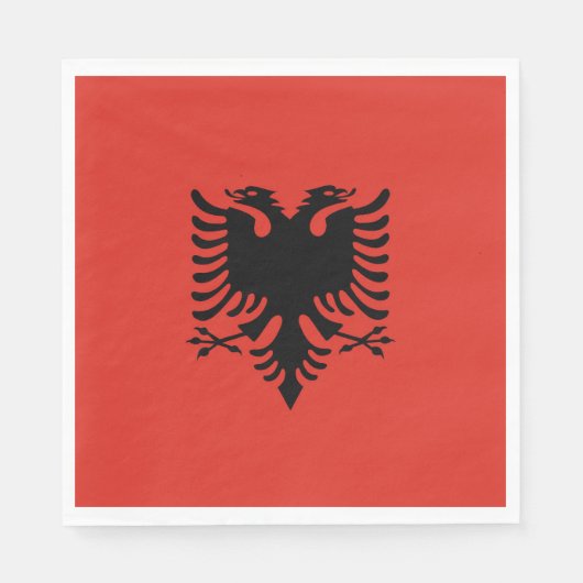 albanische Flagge Serviette (Vorderseite)