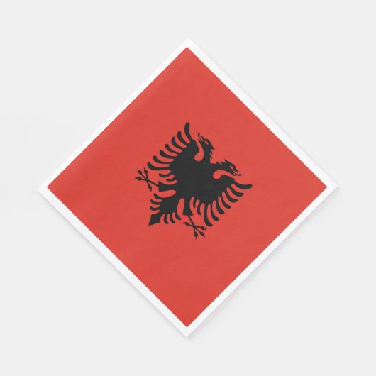 albanische Flagge Serviette (Ecke)