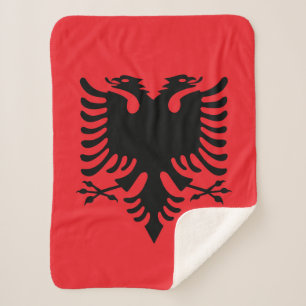 albanische Flagge Sherpadecke