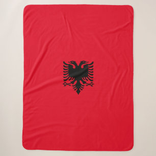 Albanische Flagge Sherpadecke