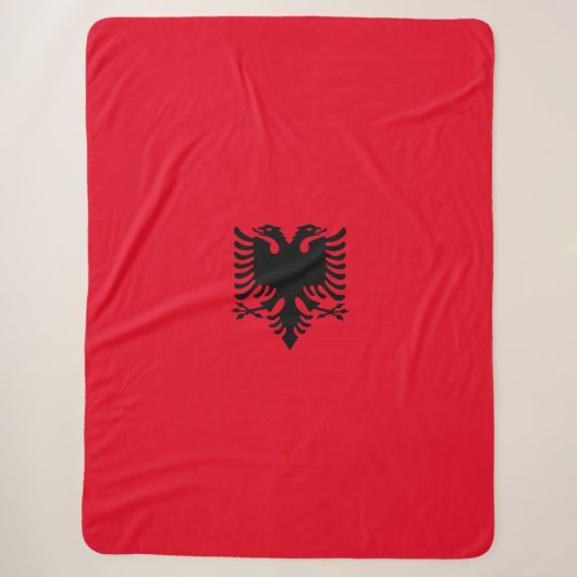 Albanische Flagge Sherpadecke (Vorderseite)