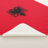Albanische Flagge Sherpadecke (3/4)