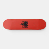 albanische Flagge Skateboard (Horizontal)