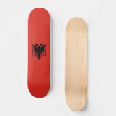 albanische Flagge Skateboard (Vorderseite)