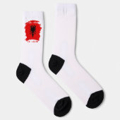 albanische Flagge Socken (Rechts)