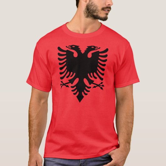 Albanische Flagge T-Shirt (Vorderseite)