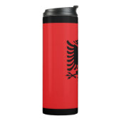 albanische Flagge Thermosbecher (Nach links gedreht)