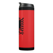 albanische Flagge Thermosbecher (Nach rechts gedreht)