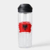 albanische Flagge Trinkflasche (Rückseite)