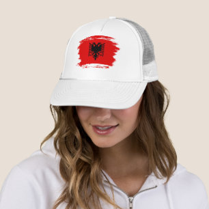 albanische Flagge Truckerkappe