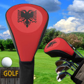 Albanische Flagge und Golf Albanien Sport Covers / Golf Headcover
