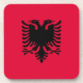albanische Flagge Untersetzer (Vorderseite)