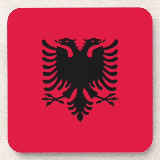 albanische Flagge Untersetzer (Vorderseite)