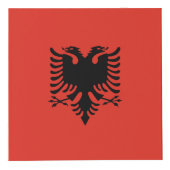 albanische Flagge Würfel (Vorderseite)
