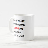 albanische Frau, großartig Kaffeetasse (Vorderseite Links)