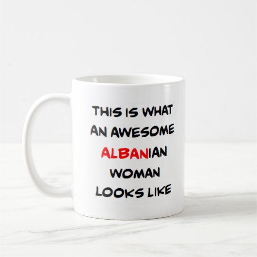albanische Frau, großartig Kaffeetasse (Links)