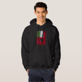 Albanische italienische Liebe Albanien und Italien Hoodie (Vorne ganz)