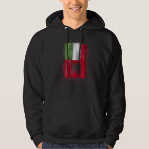 Albanische italienische Liebe Albanien und Italien Hoodie