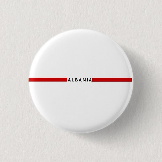 albanische Minimalflagge Button (Vorderseite)