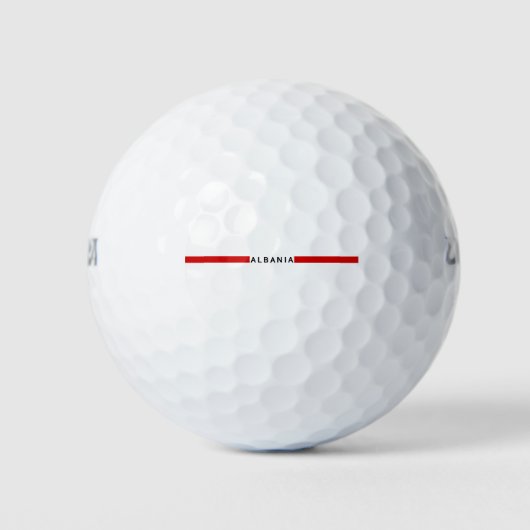 albanische Minimalflagge Golfball (Vorderseite)