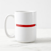 albanische Minimalflagge Kaffeetasse (Links)