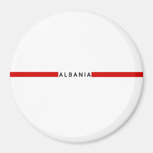 albanische Minimalflagge Magnet