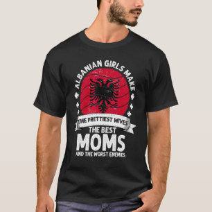 Albanische Mutter Muttertag Mama albanisch amerika T-Shirt