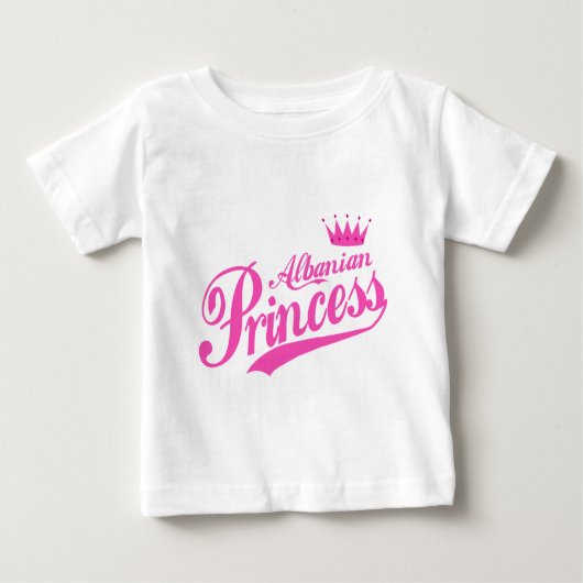 albanische Prinzessin Baby T-shirt (Vorderseite)