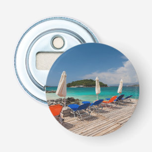 Albanische Riviera, Ksamil, Stadtstrand Flaschenöffner